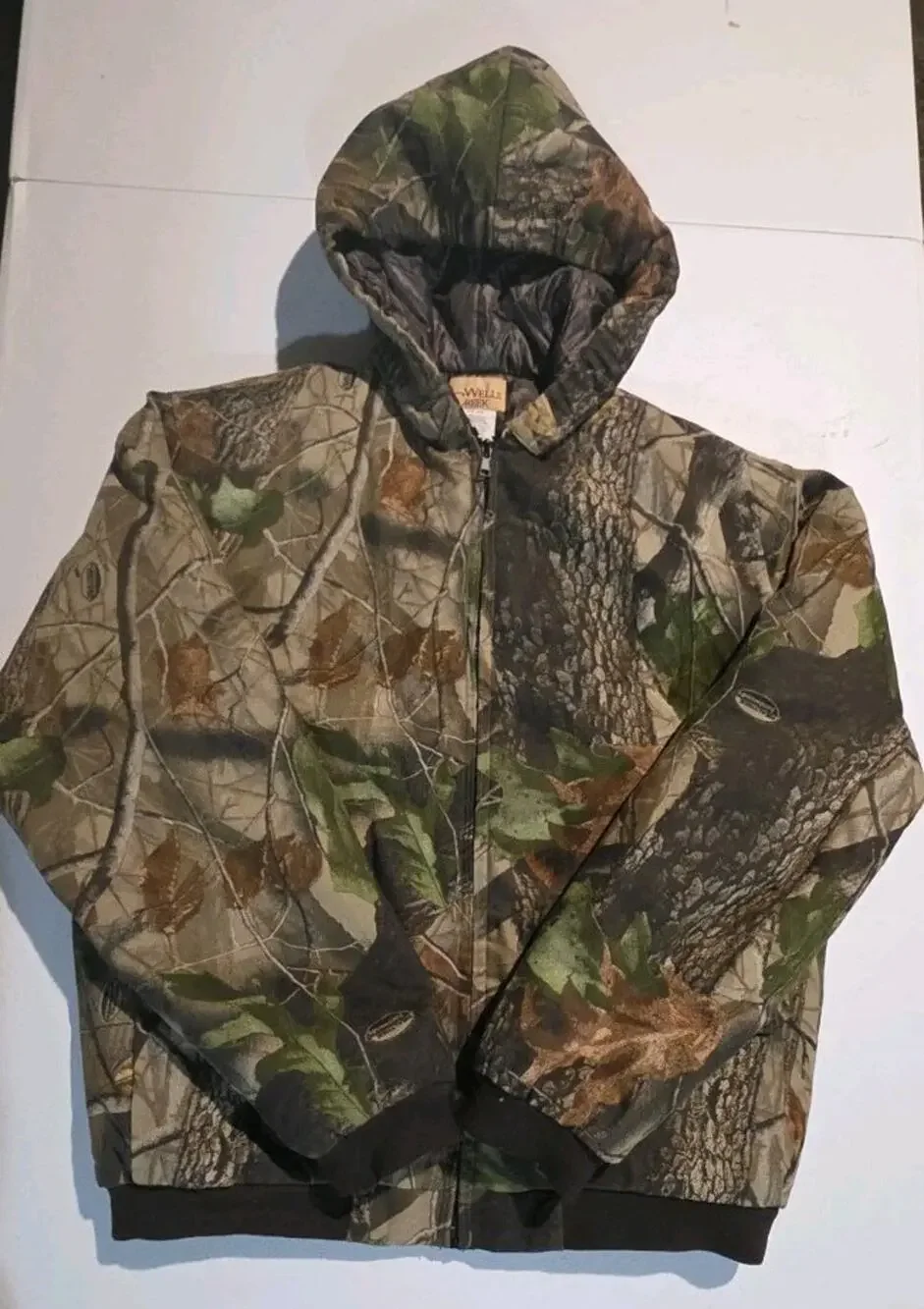Vintage Wells Creek Size 18-20 Youth Boys Camo Full Zip Jacket
